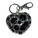 Large Heart Diamante Keychain