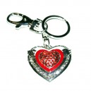 Heart Diamante Keychain