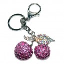 Cherry Diamante Keychain