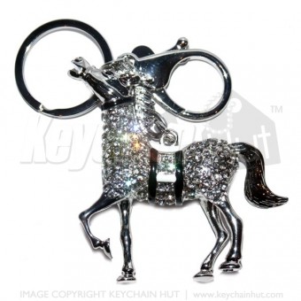 Horse Diamante Keychain