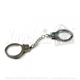 Hand cuff keychain