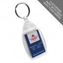 Printed Rectangle Promotional Keychain