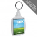 Printed Rectangle Promotional Keychain