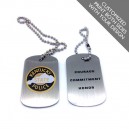 Dog Tag Promotional Keychain (2 side print)