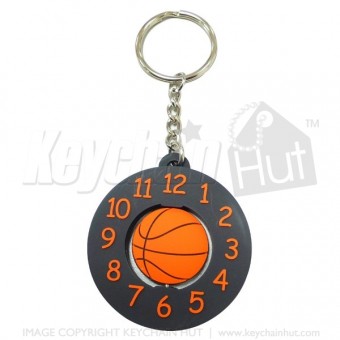 Soft Plastic Spinning Promotional Keychain