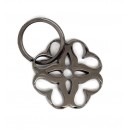 Cast Nickel Plated Metal Keychain