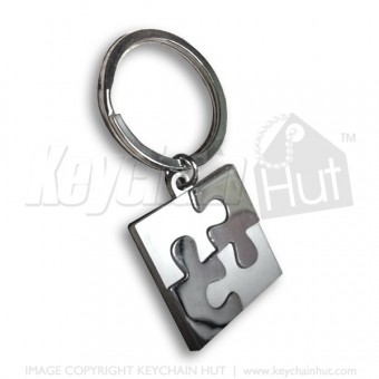 Cast Alloy Dual-plated Metal Keychain