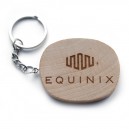 Laser engraved Wooden Keychain