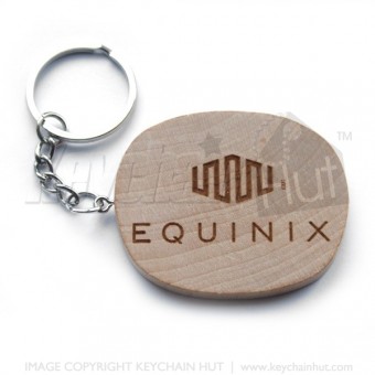 Laser engraved Wooden Keychain