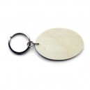 Laser engraved Wooden Oval Keychain