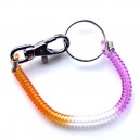 Plastic/Metal Premium Clip Keychain (phone cord style)