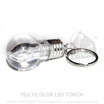 LED Light Bulb flashing keychain