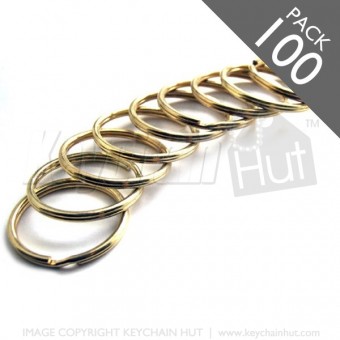 1 Inch Premium Brass Key Rings Pack of 100