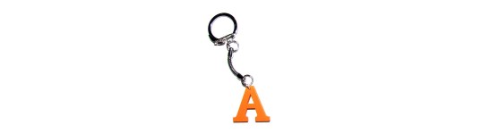 Wooden Monogram Letter Keychains
