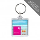 Printed Square Promotional Keychain